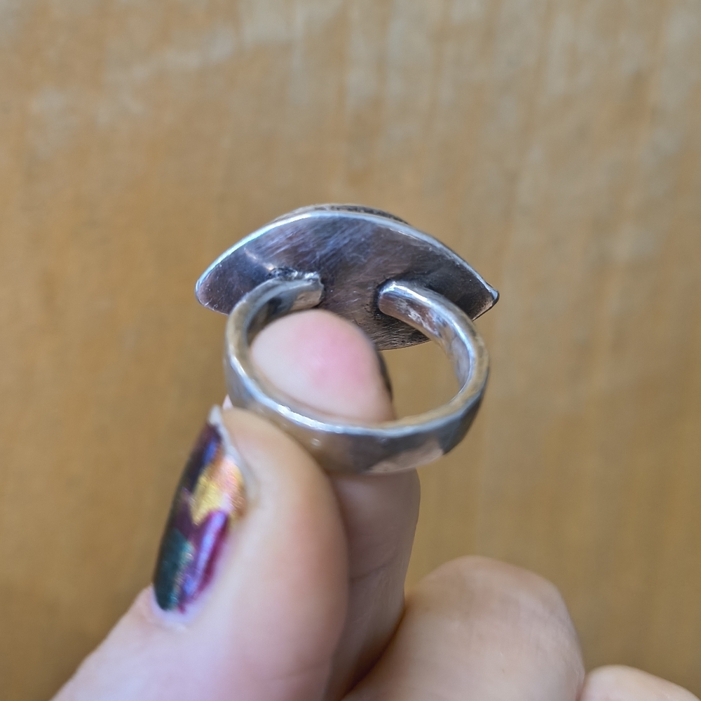 Seer Ring- Handmade Solid Sterling Size 8 - Picture 7 of 8